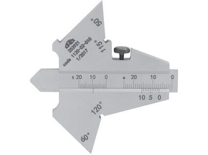 Měrka koutových svarů PN 25 3921 50°, 60°, 115°, 120° KINEX - KI1120-02-010