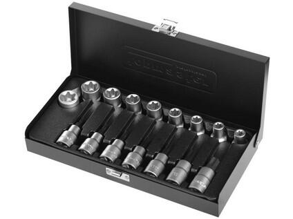 Sada hlavic TORX 1/2" 16 dílná (E10,E11,E12,E14,E16,E18,E20,E22,E24; T30,T40,T45,T50,T55,T60,T70) CR-V TMP - TM-330151