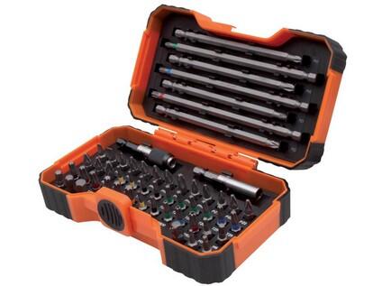 Sada bitů 54-dílná (PL, PH, PZ, TRX, TRX s otv, 6HR, 4HR), ocel S2, 50x184x110mm, 750g - BA-59/S54BC