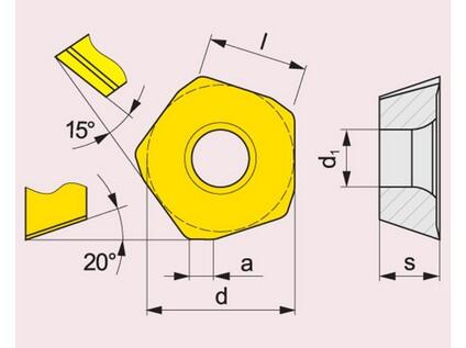Frézovací VBD pro frézy HFC 80022661 / 6755681 PDMX 09 G5 -S- PRAMET - PM-PDMX-0905ZESR-R-8215