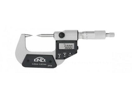 Mikrometr DG s hroty 30° 0-25 mm 0,001 mm KINEX - KI7077-05-025