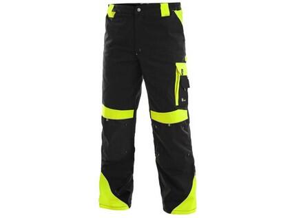 Kalhoty do pasu CXS SIRIUS BRIGHTON, zimní, pánské, černo-žluté, vel. 56-58 b1/10 - CN-1020-014-802-58