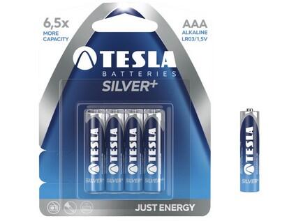 Baterie TESLA AAA Silver+, mikrotužková, 4ks b1/120 - CN-6121-028-000-00