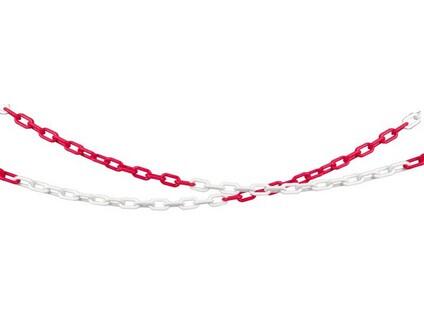 Řetěz PVC, červeno-bílý b1/25m - CN-6126-009-251-00