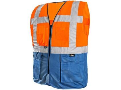 Vesta BOLTON, výstražná, oranžovo - modrá, vel. 3XL b1/50 - CN-1114-037-205-97
