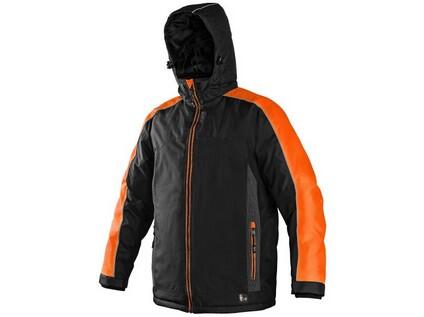 Bunda  CXS BRIGHTON, zimní, černo-oranžová, vel. XL b1/10 - CN-1210-078-803-95