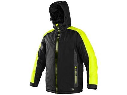 Bunda  CXS BRIGHTON, zimní, černo-žlutá, vel. XL b1/10 - CN-1210-078-802-95