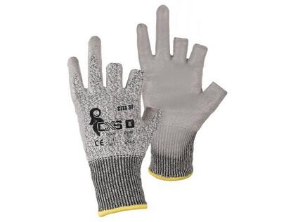 Rukavice CXS CITA 3F, protipořezové se zkrácenými prsty, šedé, vel. 10 - CN-3630-136-700-10