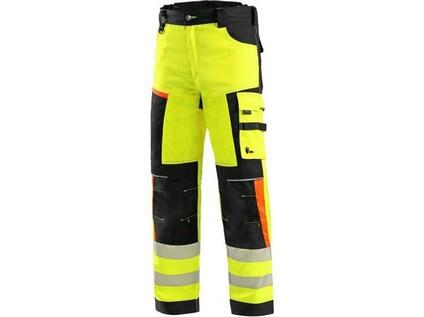 Kalhoty CXS BENSON výstražné, pánské, žluto-černé, vel. 60 b1/20 - CN-1112-012-160-60