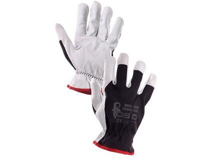 Rukavice TECHNIK PLUS, kombinované, černo-bílé, vel. 09 b1/12/240 - CN-3210-009-801-09