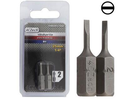 Bit 1/4" PL 1,2x6,5mm délka 25mm balení 2ks - 4CZ-8071-65