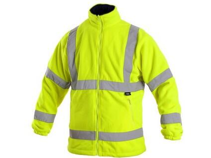 Bunda CXS PRESTON, výstražná, softshell, žluto - modrá, vel. M b1/10 - CN-1115-023-155-93