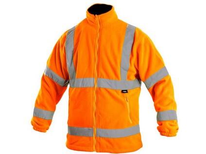 Bunda CXS PRESTON, výstražná, softshell, oranžovo - modrá, vel. L b1/10 - CN-1115-023-205-94