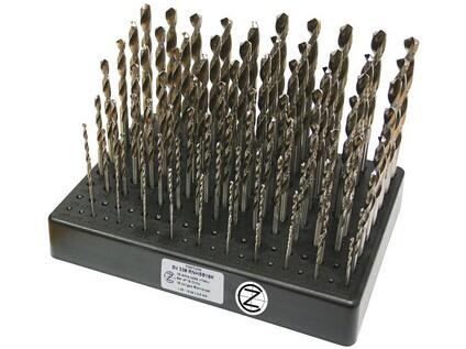 Sada vrtáků 91-dílná 1,00-10,00x0,1mm DIN 338RWHSS Lesklá, stojánek plastový - SV338RWHSS-91P