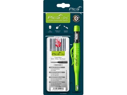 PICA Dry - AUTOMATICKÁ TUŽKA + TUHY 4030 NÁHRADNÍ KULATÉ PRO PICA Dry - VODOUROZPUSTNÉ - BLISTER - PC-30403