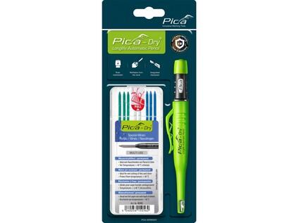 PICA Dry - AUTOMATICKÁ TUŽKA + TUHY 4040 NÁHRADNÍ KULATÉ PRO PICA Dry - VODĚODOLNÉ - BLISTER - PC-30404