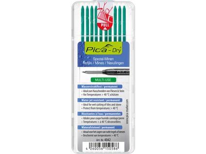 TUHY NÁHRADNÍ KULATÉ PRO PICA Dry - VODĚODOLNÉ - PÍŠE NA MOKRÉ, SUCHÉ, MASTNÉ I ZAPRÁŠENÉ POVRCHY - 10x ZELENÁ - PC-4042