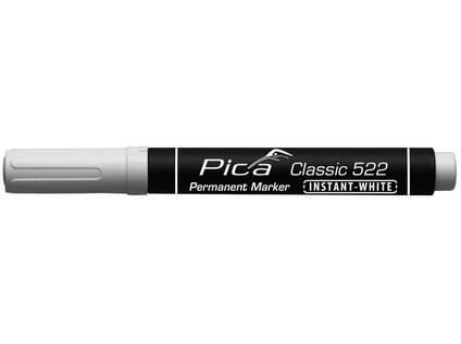 FIX - PERMANENTNÍ ZNAČKOVAČ - VODNÍ BÁZE - VÁLCOVÝ HROT ŠPIČATÝ 2,5mm - 5mm - PÍŠE NA VĚTŠINU POVRCHŮ - 10ks V BALENÍ, CENA ZA 1 ks - BÍLÝ - PC-522/52