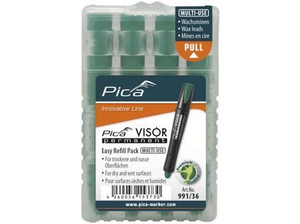 TUHY NÁHRADNÍ PRO PICA VISOR PERMANENT - 4ks V BALENÍ - ZELENÉ - PC-991/36