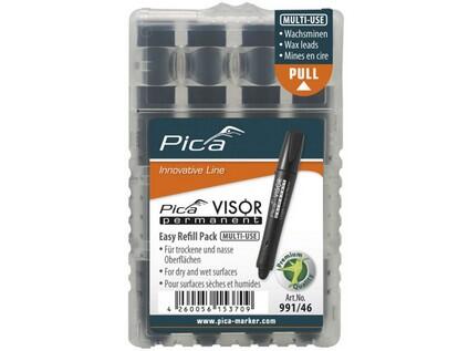 TUHY NÁHRADNÍ PRO PICA VISOR PERMANENT - 4ks V BALENÍ - ČERNÉ - PC-991/46