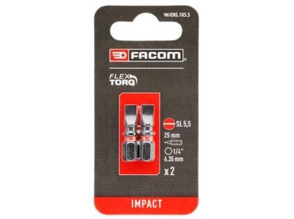 2DÍLNÁ SADA 1/4" RÁZOVÝCH 25MM PLOCHÝCH BITŮ 5 MM - FC-ENS.105.5