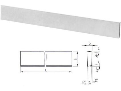 RADECO 25X05X160mm HSS Polotovar nože - 223694, nepravidelný lichoběžníkový průřez - PK3694-25X05X160