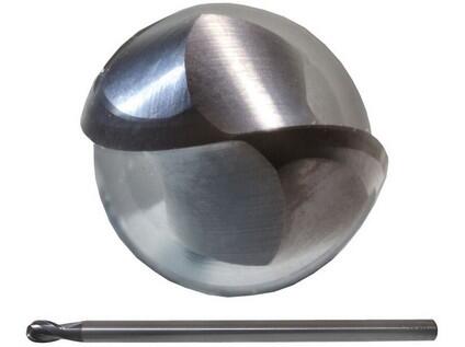 Fréza 3-60/8mm, 2břity, stopka 3mm, R1,5, kopírovací rádiusová, prodloužená - CZTK-6245-030-BN-HA