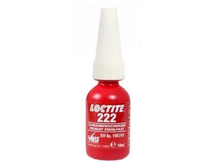 Loctite 222 / 10 ml pro zajišťování a těsnění závitových spojů, které vyžadují snadnou demontáž za použití běžného ručního nářadí - LC-222-010