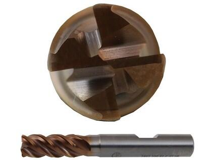 Fréza 16-112/32/64mm, 4břity, stopka 16mm, R0,5, čelní válcová, břit přes střed, s rohovým rádiusem, prodloužená, HPC - CZTK-7463-160-05-GS-HB