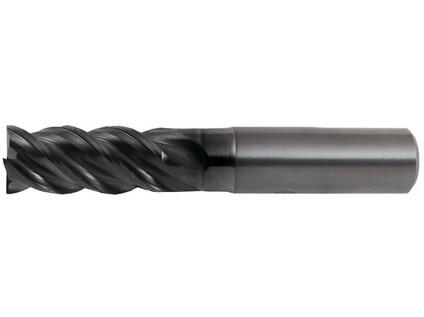 Fréza 4-75/13/30mm, 4břity, stopka 6mm, sražení 0,1x45°, čelní válcová, břit přes střed, prodloužená - CZTK-8453-040-GS-HB