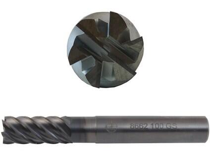 Fréza 12-83/26/38mm, 6břitů, stopka 12mm, čelní válcová, břit přes střed, dokončovací - CZTK-8662-120-GS-HB