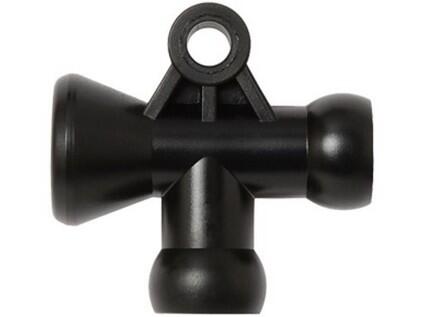 1/4" T rozdvojka - černé provedení - LL49436BLK-1
