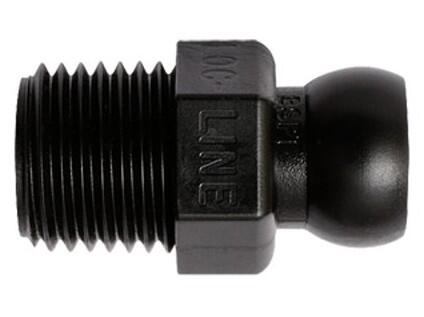 1/4" hrdlo se závitem  BSPT 1/4" - černé provedení - LL49438BLK-1