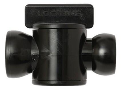 1/2" mezisegmentový ventil - černé provedení - LL39854BLK-1