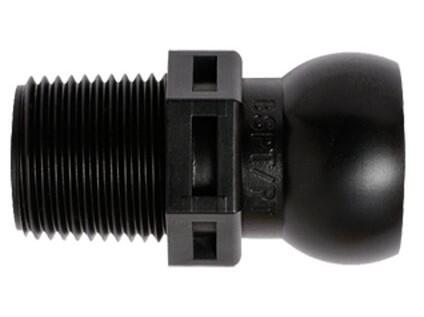 1/2" hrdlo se závitem BSPT 3/8" - černé provedení - LL59876BLK-1