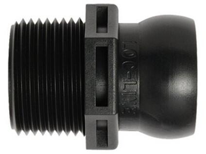 3/4" hrdlo se závitem NPT 3/4" - černé provedení - LL69545BLK-1