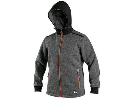 Bunda CXS INDIANAPOLIS, dětská, tmavě-šedo-oranžová, vel. 150 - CN-1290-152-729-15