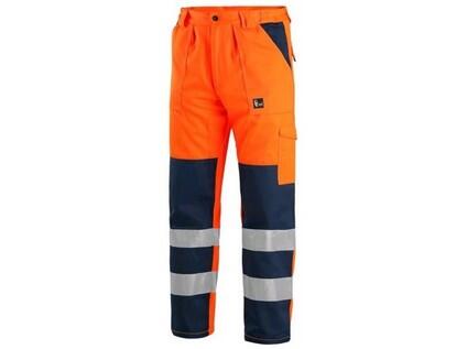 Kalhoty CXS NORWICH, výstražné, pánské, oranžovo-modré, vel. 66 - CN-1112-002-205-66