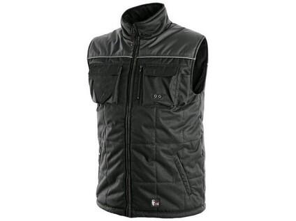 Vesta SEATTLE, zimní,fleece, pánská, černo-šedá, vel. S - CN-1310-002-810-92