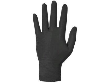 Rukavice STERN BLACK, jednorázové, nitrilové, černé, vel. 9 - CN-3510-001-800-09