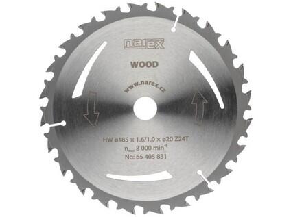Pilový kotouč WOOD 185 × 1,6/1,0 × 20 Z24T - 65405831