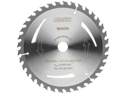 Pilový kotouč WOOD 185 × 1,6/1,0 × 20 Z36T - 65405832