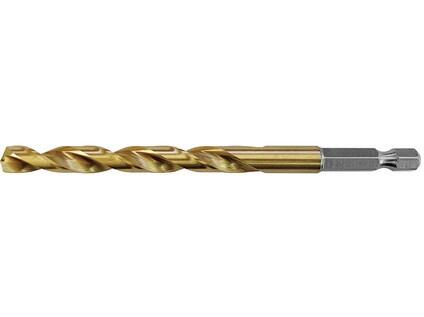 Vrták 2,5mm se šestihrannou stopkou 6,3mm (1/4"HEX) HSSCo5 TiN 22/57mm - VB020343902500