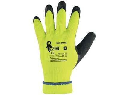 Rukavice ROXY WINTER, zimní, máčené v latexu, černo-žluté, vel. 11 b1/60 - CN-3700-010-160-11