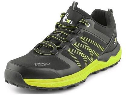 Obuv polobotka softshellová CXS SPORT, černo-zelená, vel. 40 b1/10 - CN-2220-047-808-40