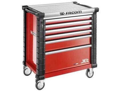 6ZÁSUV. 4MOD. MONTÁŽNÍ VOZÍK JET ČERVENÝ - FC-JET.6M4A