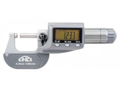 Digitální mikrometr třmenový KINEX BT 50-75mm, 0,001mm, DIN 863, IP65 - KI7033-95-075