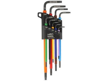 Sada barevných L klíčů TORX 9ks - BA-C1997TORX/9P