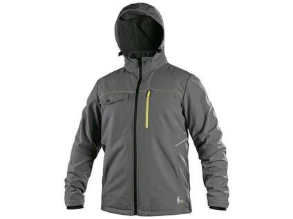 Bunda CXS STRETCH, pánská, softshell, šedá, vel. M b1/10 - CN-1230-116-700-93