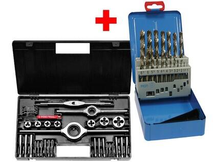 Sada závitníků M1-II HSS + sada vrtáků 338RN 19K - SVSZ003